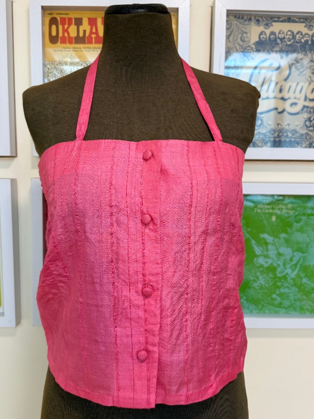 Vintage Pink Halter Camisole